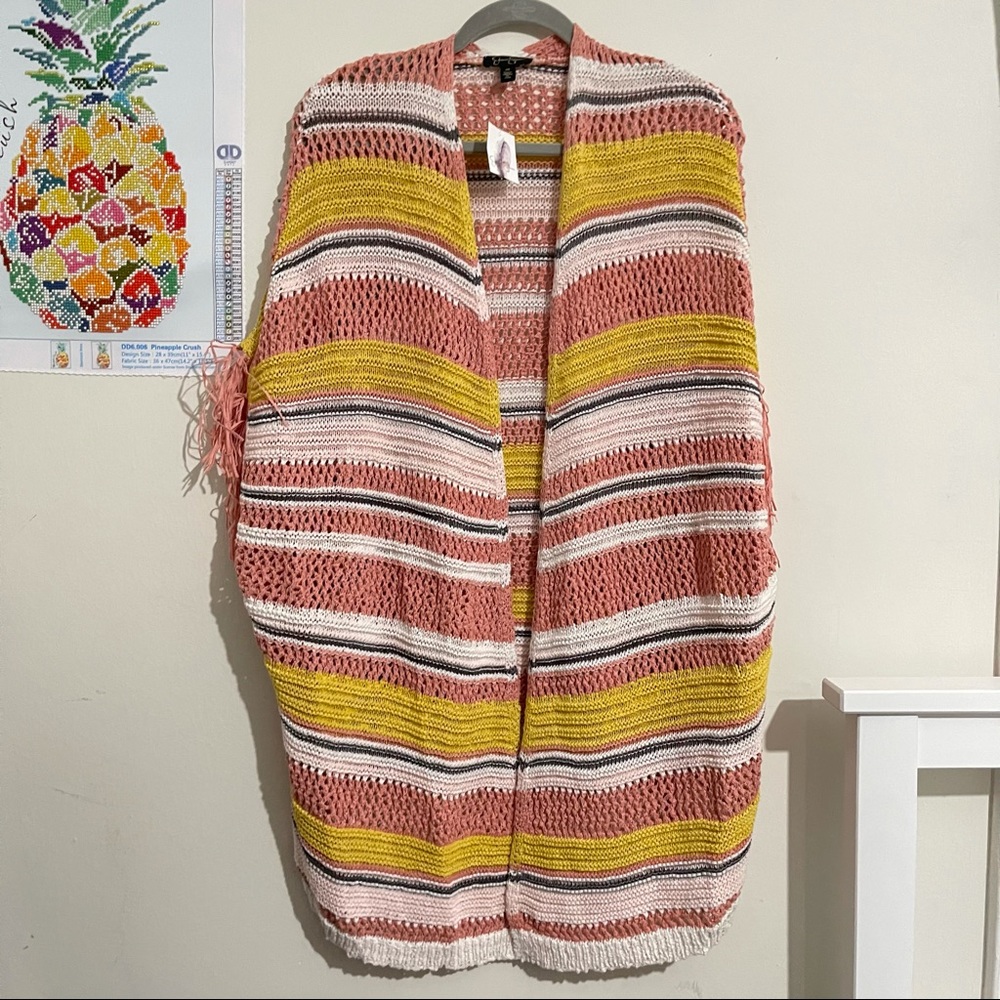 NWT! JESSICA SIMPSON Striped Cape Size 2X